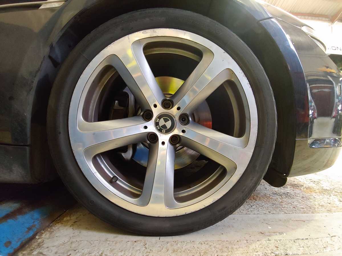 Used offside front BMW 645 19inch wheel and tyre in fair condition.